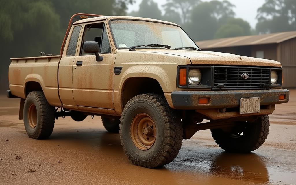 Ute before wash